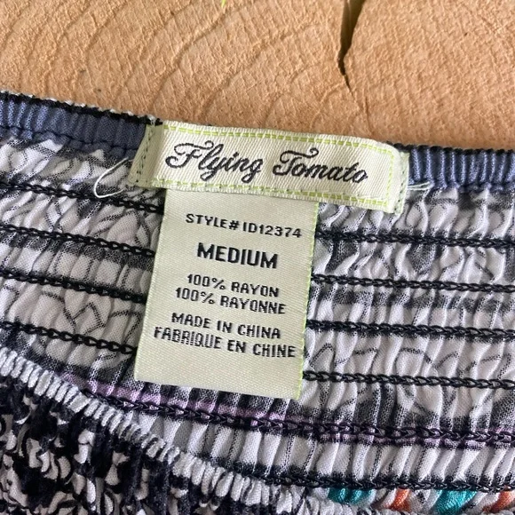 Flying Tomato Boho maxi dress rayon medium - Picture 9 of 12